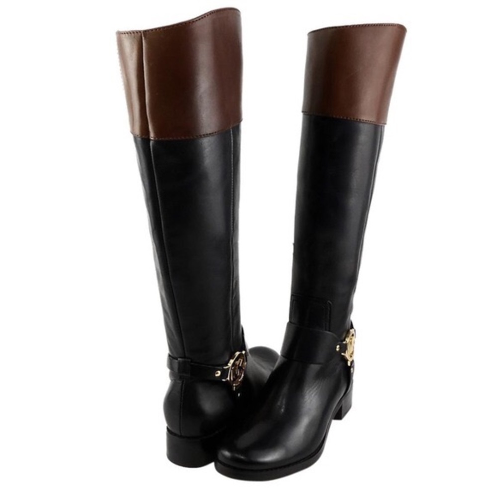 Michael Kors Two Tone Riding Boots